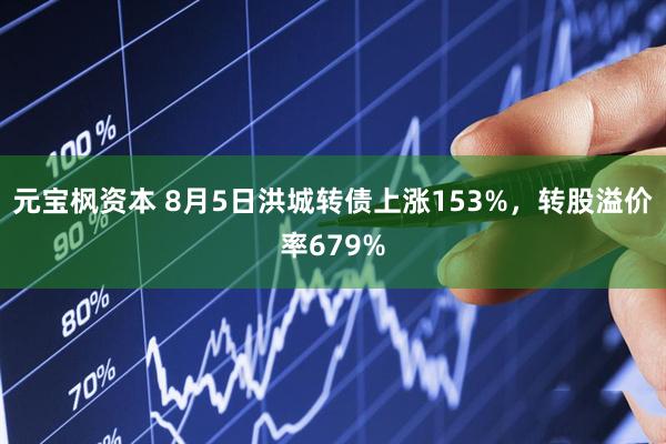元宝枫资本 8月5日洪城转债上涨153%，转股溢价率679%