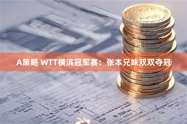 A策略 WTT横滨冠军赛：张本兄妹双双夺冠